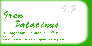 iren palatinus business card